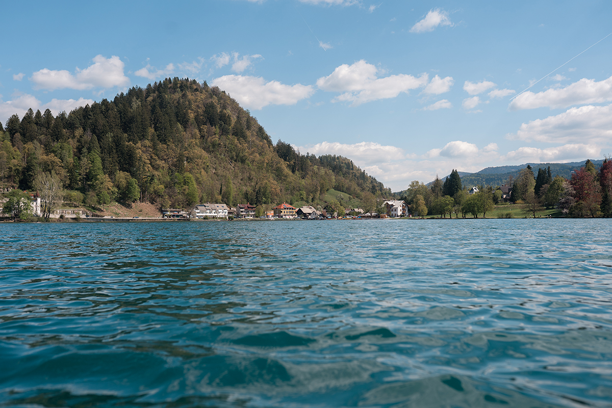 View of Bled from Bled Island 