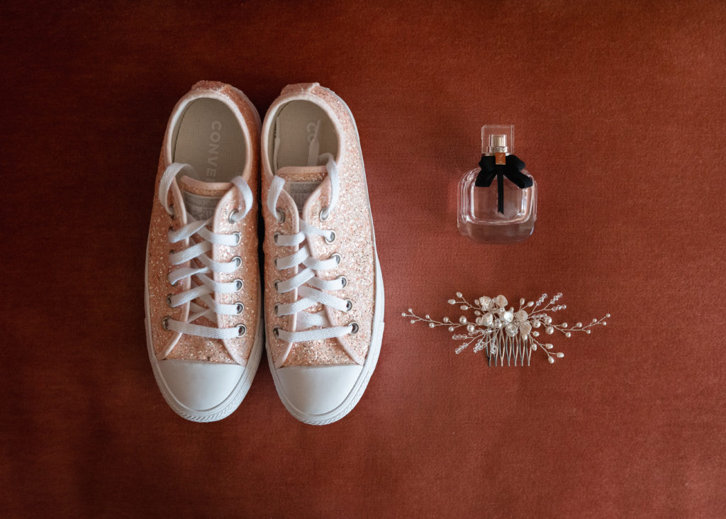Brides Shoes and perfume