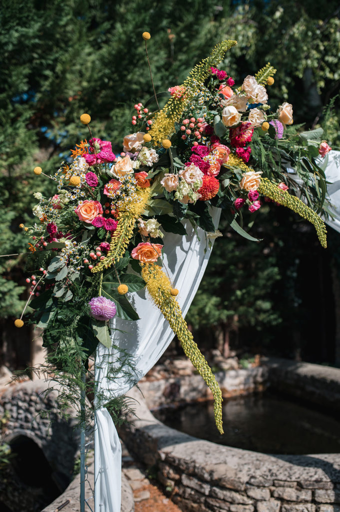 Wedding flower arch