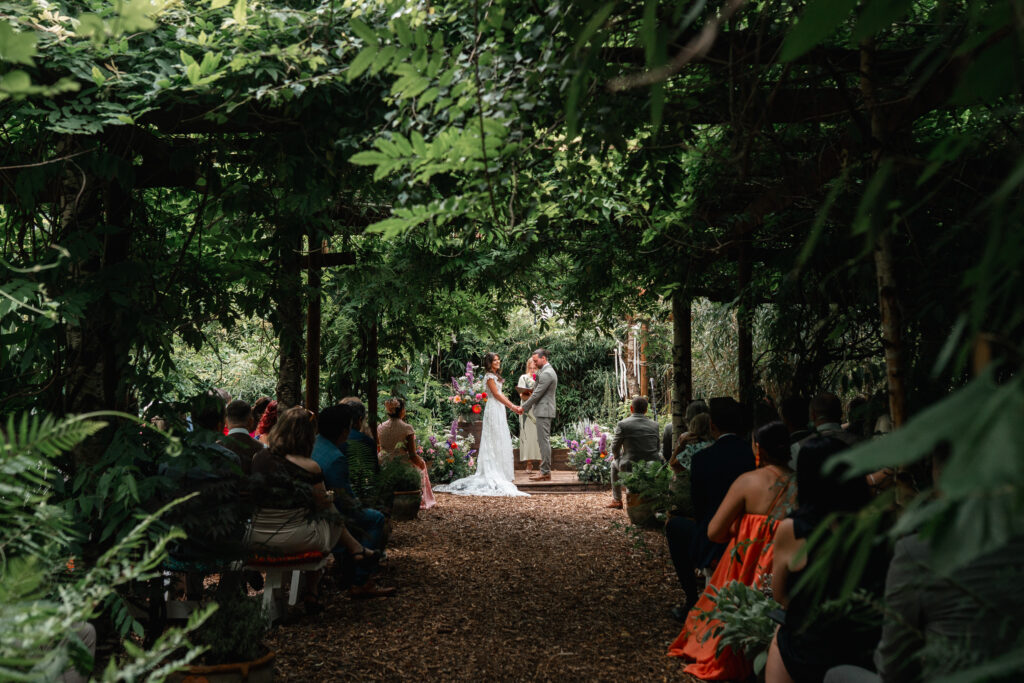 Wedding Ceremony taking place at Harewood Forest Weddings 
